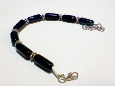 Armband Black Silver